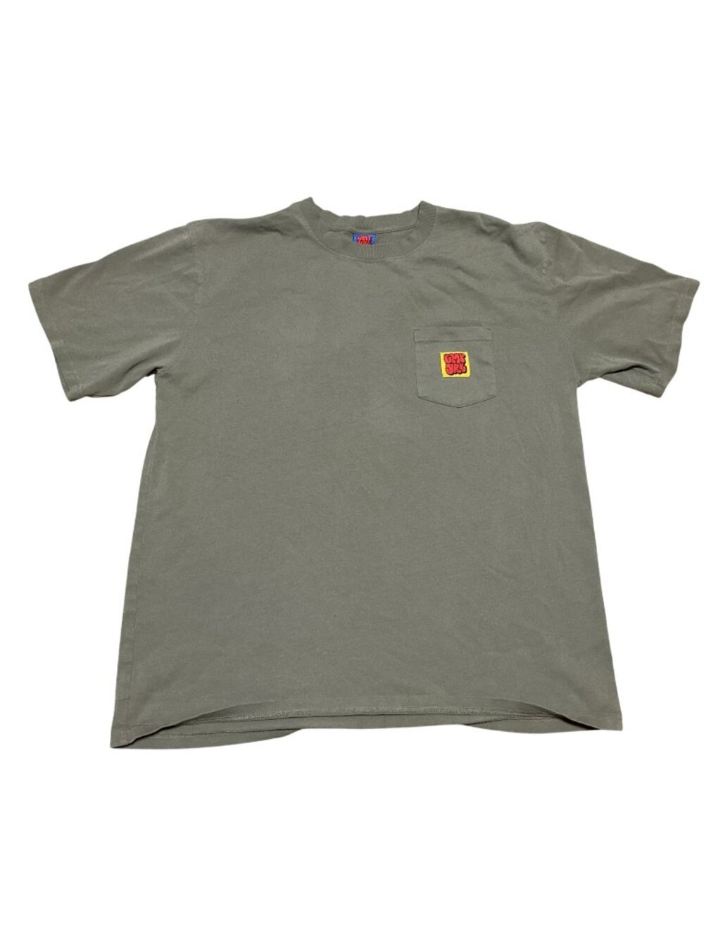 Vtg Empyre Olive Green Pocket T-Shirt XXL Short Sleeve 100% Cotton Skater 90s
